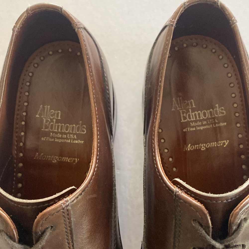 Allen Edmonds Montgomery Brown Men's Dress Shoes Size 7 . Made in USA - Picture 2 of 12